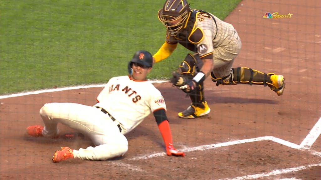 San Diego Padres Tony Gwynn Jr. waits to bat against the San Francisco  Giants during game 3 at Petco Park San Diego CA. Padres won 5-2 and swept  the Giants in a