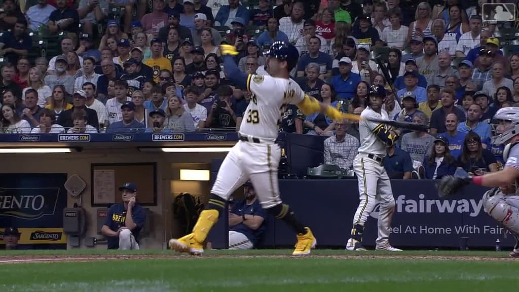 Milwaukee Brewers: Jesse Winker cracks his first home run of the