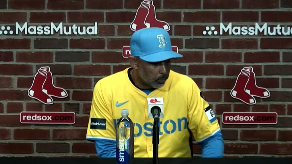 Alex Cora discusses the Red Sox's 7-0 loss