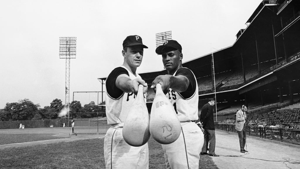Roberto Clemente and Bill Mazeroski in 1965