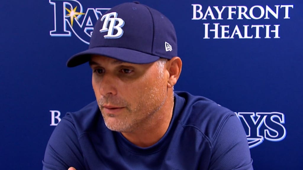 Why Rays are wearing their old logo on hats in ALCS