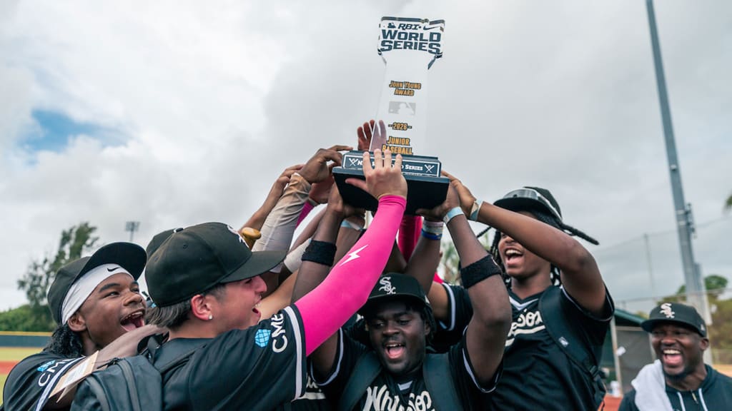Chicago White Sox Nike RBI celebrates after winning the Junior Baseball World Series at Jackie Robinson Training Complex on Friday. (Photo by Jared Blais/MLB Photos)