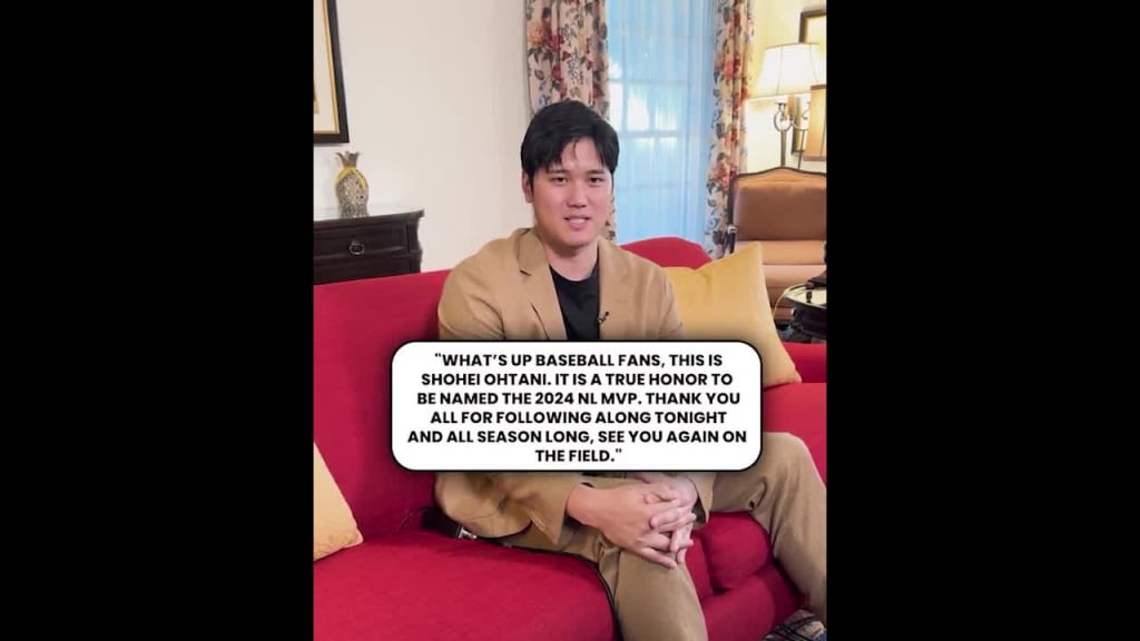 Shohei Ohtani wins 2024 NL MVP Award unanimously