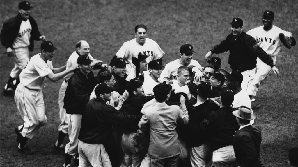 1951 Shot Heard Round The World Giants Dodgers Signed Jersey