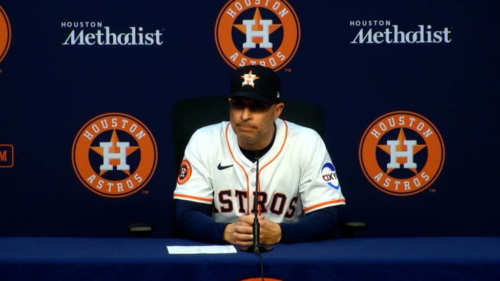 Joe Espada on Jose Altuve exiting with sore hamstring