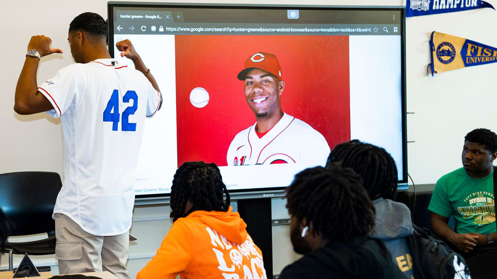 “To see everyone wearing No. 42 on their jerseys is really special,” Hunter Greene said.