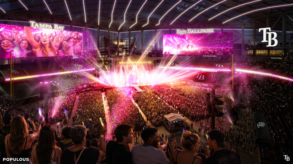 A rendering of the Rays' new ballpark hosting a concert. (Tampa Bay Rays)