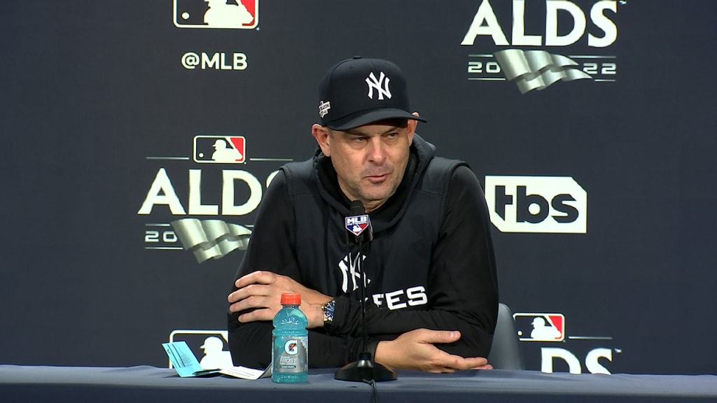 Aaron Boone discusses Yankees' potential ALDS Game 1 starter