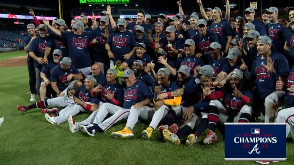 Congrats Atlanta Braves Are MLB NL East Champions 2023 For The 6