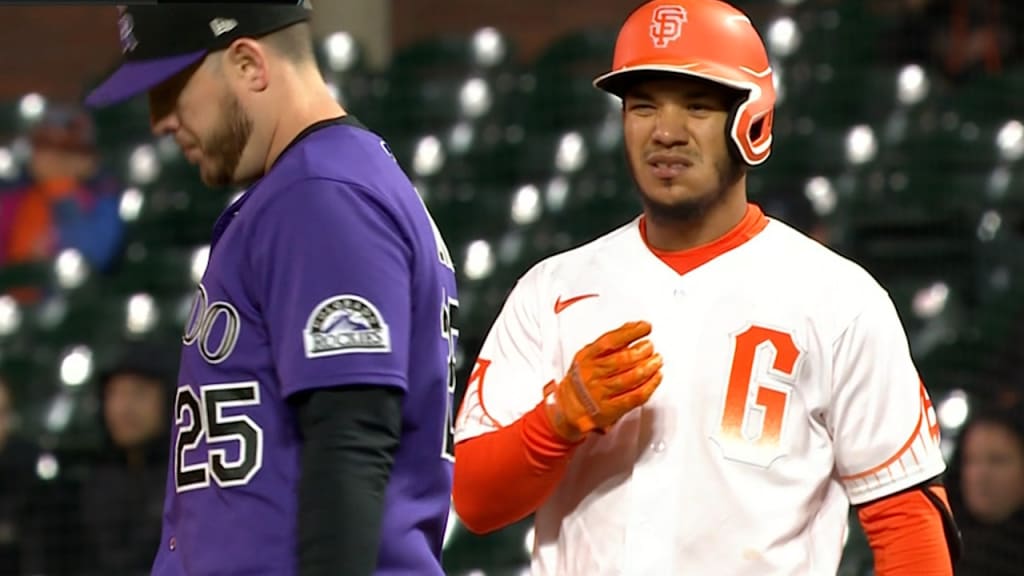 Logan Webb wears Warriors jersey to BP after losing bet Joc Pederson – NBC  Sports Bay Area & California