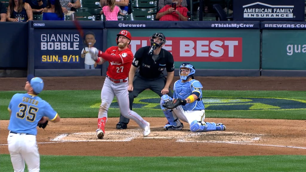 Reds start fast to back Lodolo in 8-2 victory over Brewers