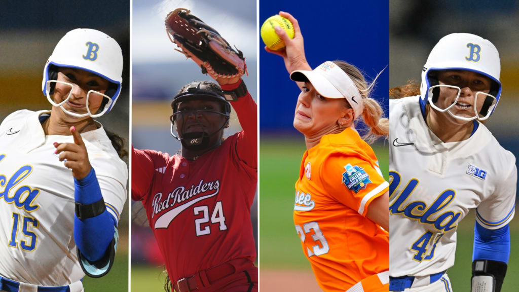 Jordan Woolery (UCLA), Nijaree Canady (Texas Tech), Karlyn Pickens (Tennessee), Megan Grant (UCLA)