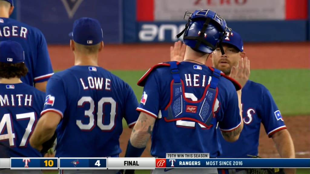 Heim launches grand slam, Carter hits 1st career home run as the Rangers  beat the Blue Jays 10-4