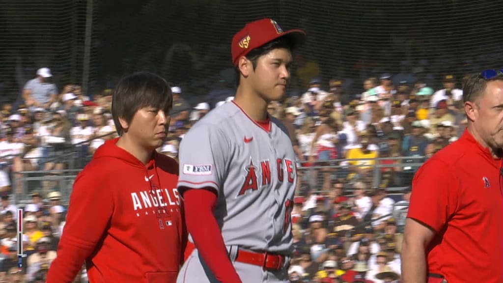 Shohei Ohtani's start against Padres pushed back due to cracked