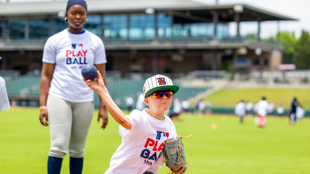 MLB hosted about 100 children from local RBI programs at Regions Field.