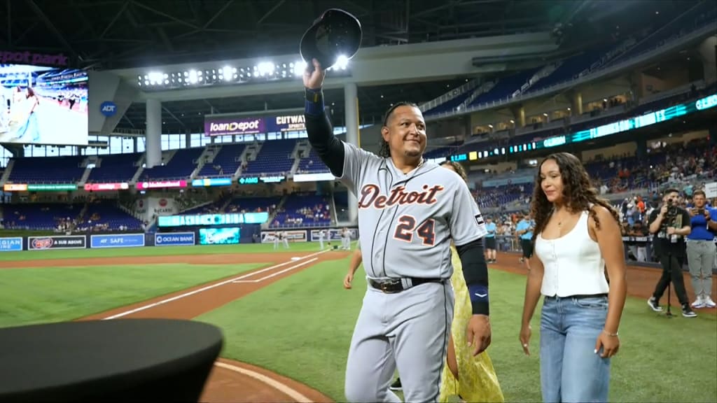 Miguel Cabrera honored by Marlins for legendary career