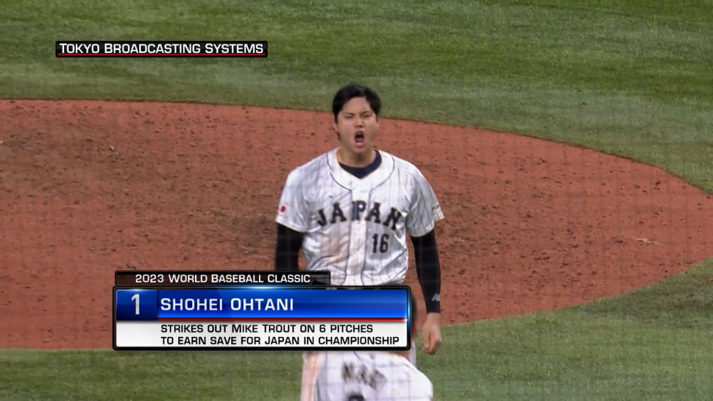 Japan's Shohei Ohtani's Randy Arozarena celebration in the World Baseball  Classic semi-final against Mexico - AS USA