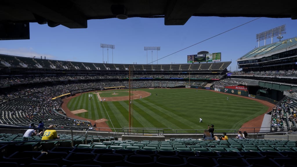 The Oakland Coliseum, the A's home ballpark since the club moved to the city from Kansas City in 1968.