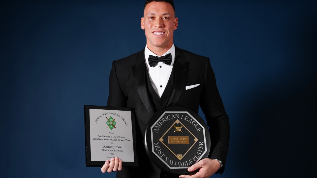 Aaron Judge accepts third AL MVP Award