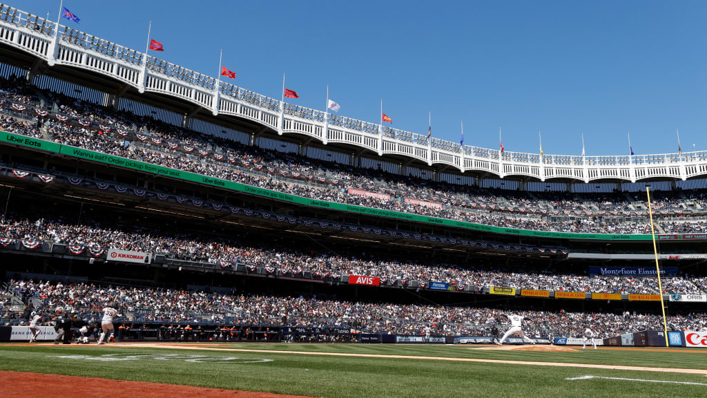 After a record-setting 2022, Gerrit Cole picked up right where he left off, whiffing 11 batters to establish a new high for a Yankee pitcher on Opening Day. Just one of those strikeout victims, however, was invited to Cole’s house for dinner after the game. With Brandon Crawford and the Giants in town, a family gathering was in order. (Photo Credit: New York Yankees)