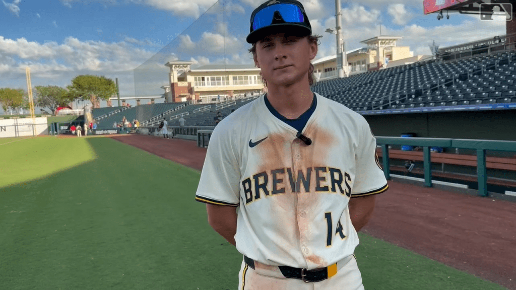Brewers prospect Josh Adamczewski reflects on position change in Fall League