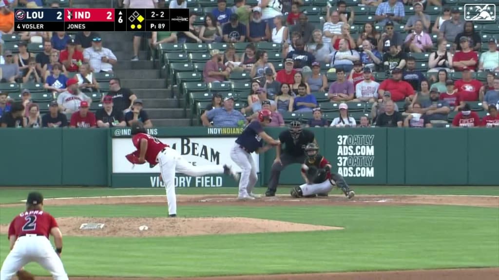 Jared Jones' seventh strikeout 