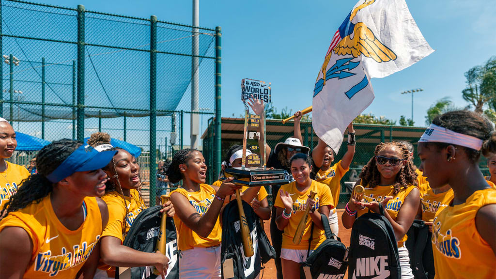 U.S. Virgin Islands Nike RBI celebrates winning the 2026 Nike RBI Softball World Series at Jackie Robinson Training Complex in Vero Beach, Fla. (Photo by Jared Blais/MLB Photos via Getty Images)