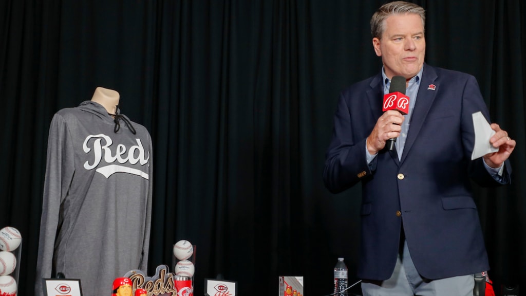 Why Joey Votto wore a high school football jersey in press conference