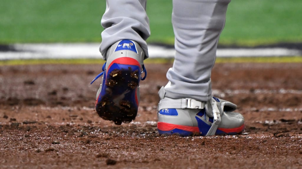 Ohtani had Decoy represented both on the heel and sole of his cleats on Tuesday. (Getty Images)