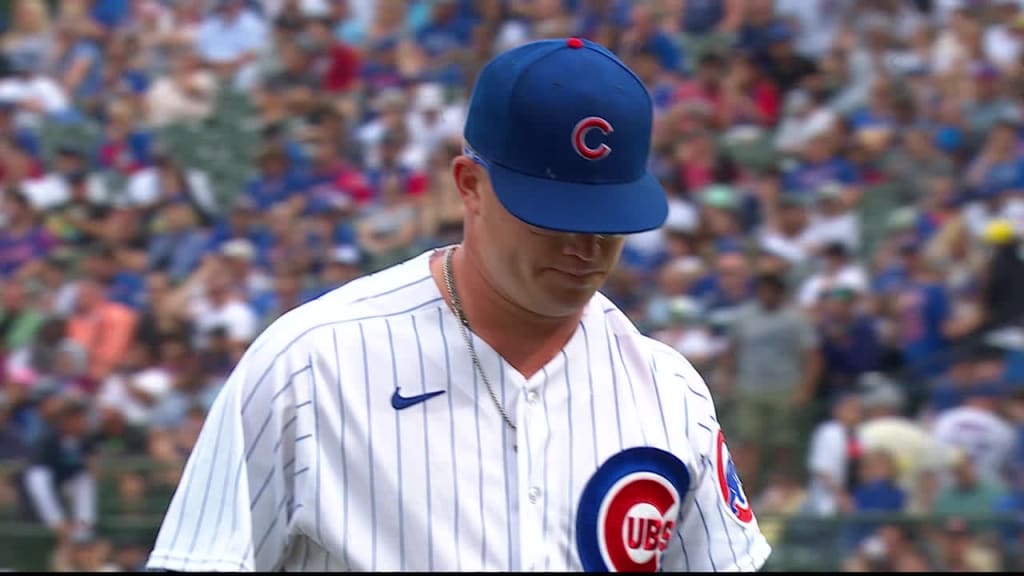 Cubs' Patrick Wisdom exits vs. Brewers after collision – NBC Sports Chicago