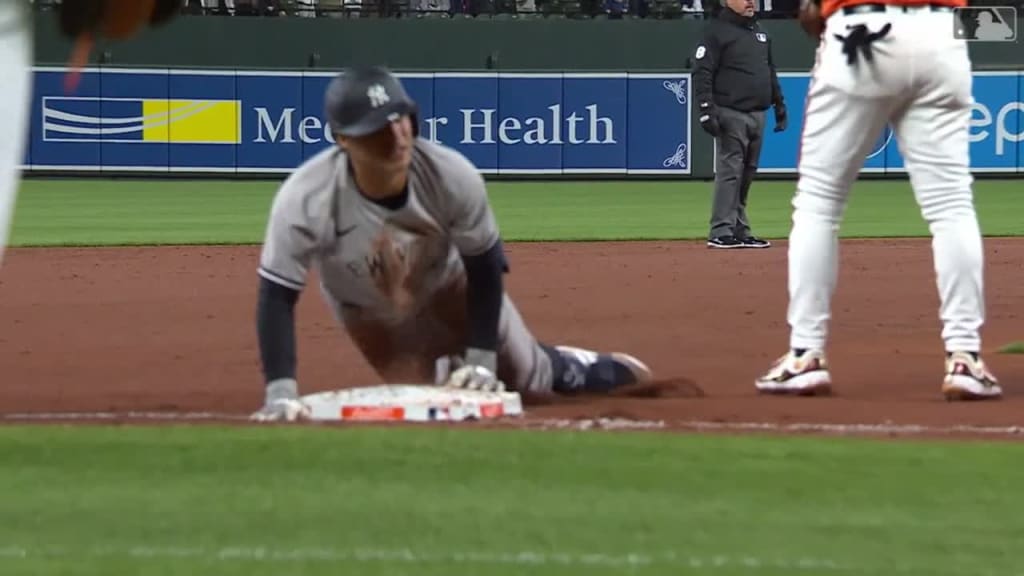 The kid's got POP! Anthony Volpe BLASTS a late game homer the other way for  the Yankees! 