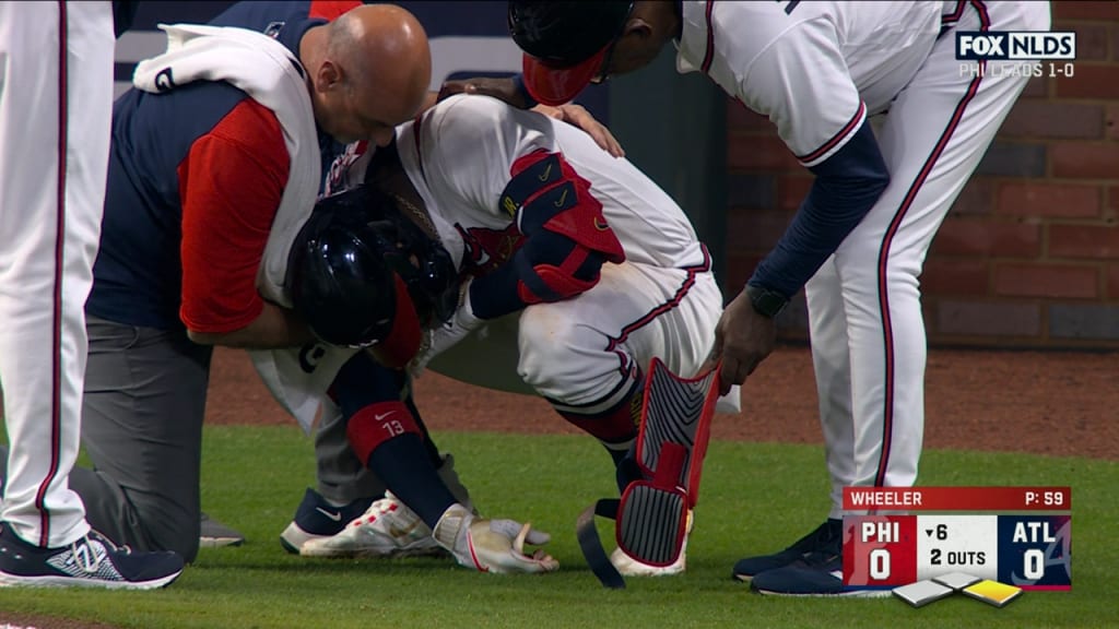 Braves slugger Ronald Acuña Jr. exits game after HBP vs Mets