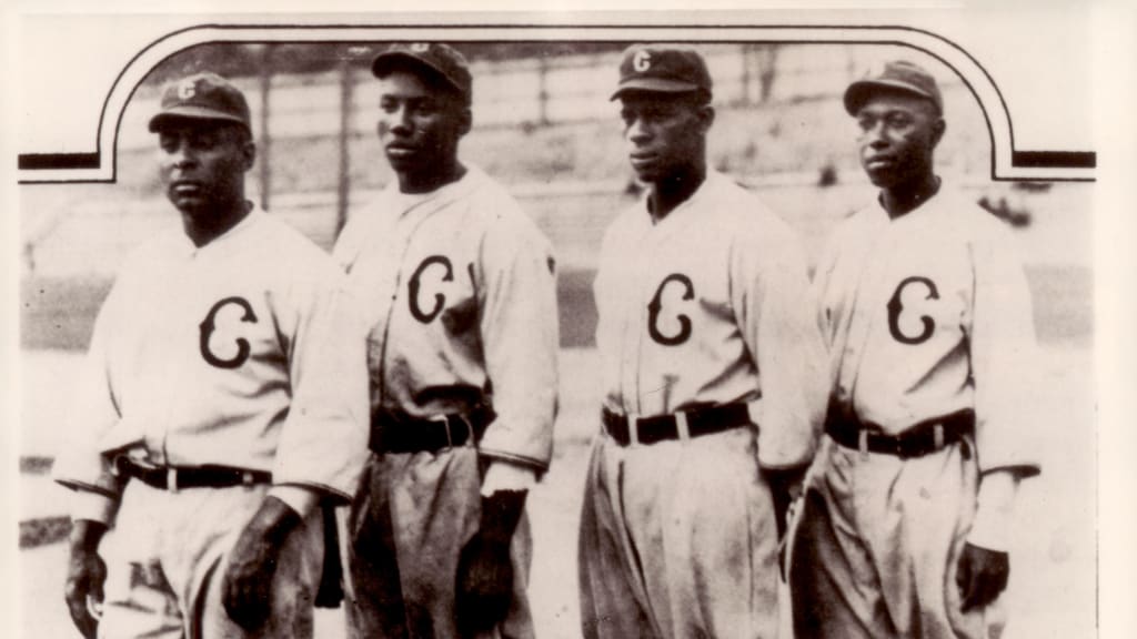 From left to right: Oscar Charleston, Josh Gibson, Ted Page and Judy Johnson