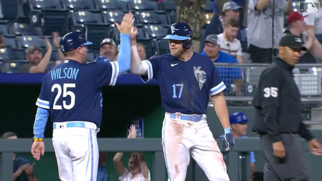 Dozier's two-run triple