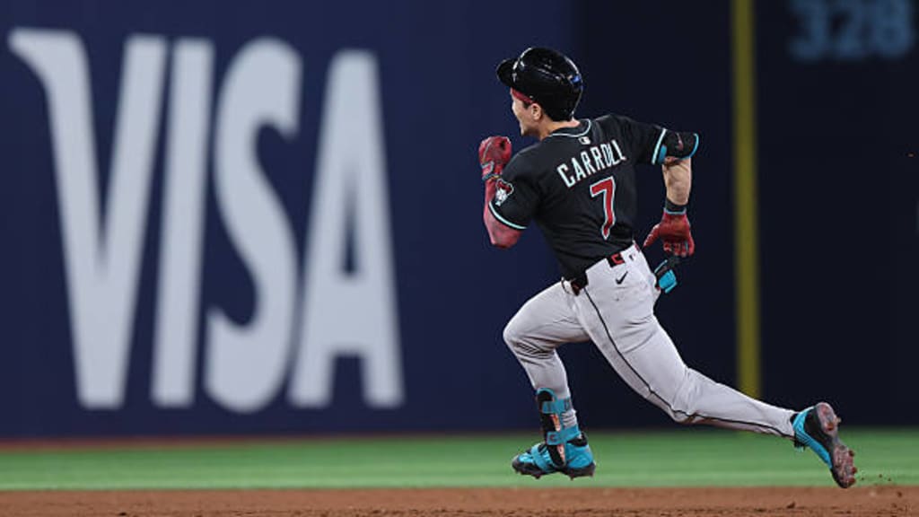 Corbin Carroll plays unexpected ACL rehab game