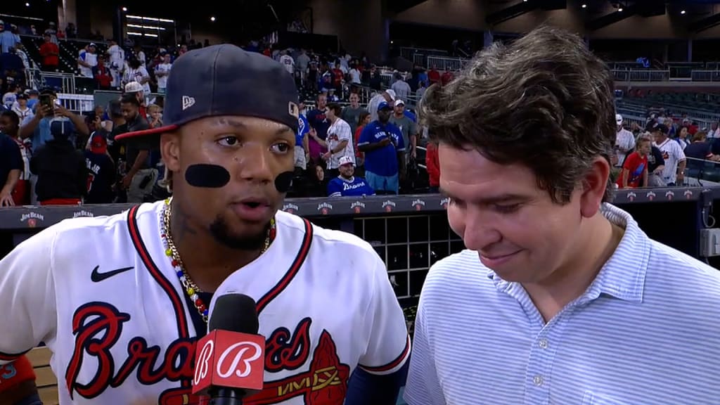 Braves' Ronald Acuna Jr. reacts to being on cusp of history after another  big night