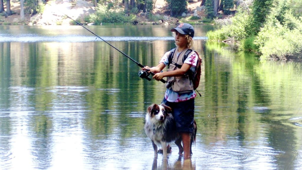Joe Ryan fishing as a child. Photo courtesy the Twins.