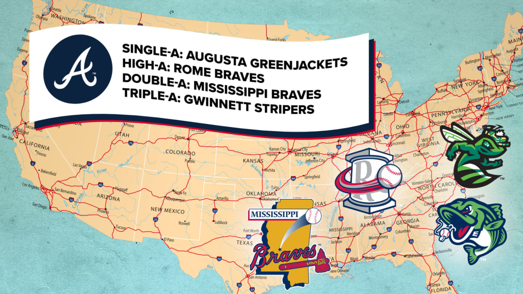 MLB Ball Clubs and their Minor League Affiliates: the Atlanta Braves. «