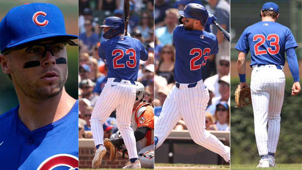 Nico Hoerner honors Sandberg with flip-up sunglasses, and the Cubs honor him by all wearing No. 23