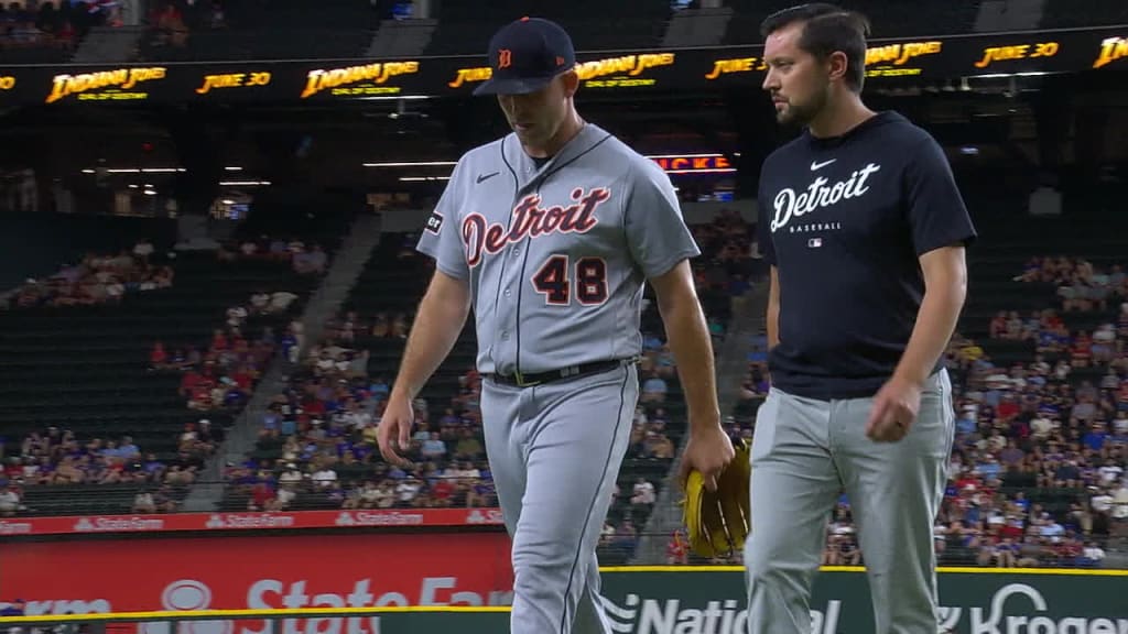 What happened to Will Vest? Tigers relief pitcher exits game vs Rangers  early