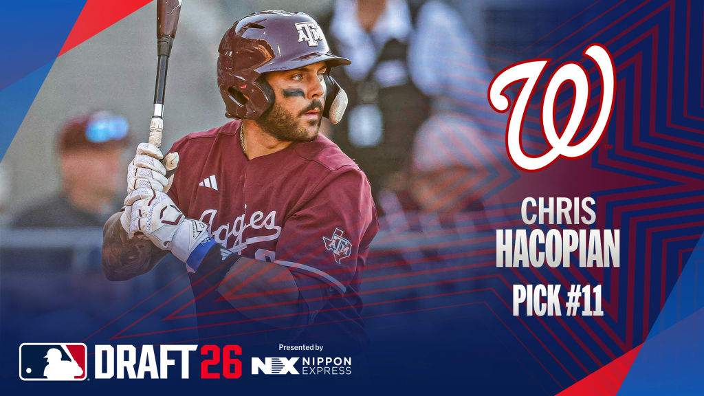 Nats draft Texas A&M 2B Hacopian with No. 11 pick