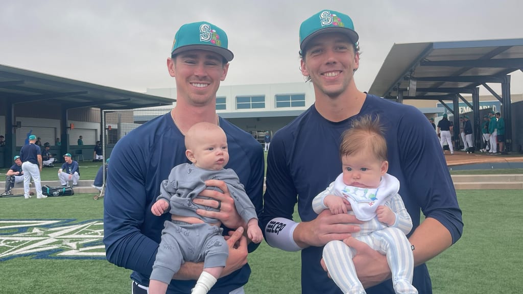 Emerson Hancock, with Myles, and Logan Gilbert, with Henry