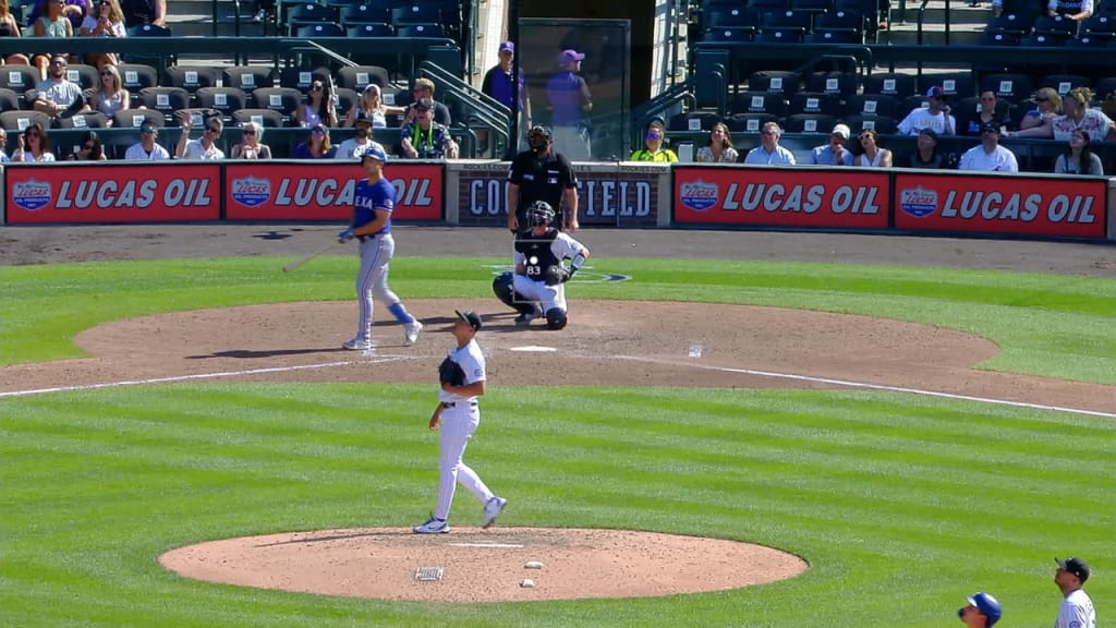 Perez, Lowe, big 2nd inning help Rangers rout Rockies 16-4