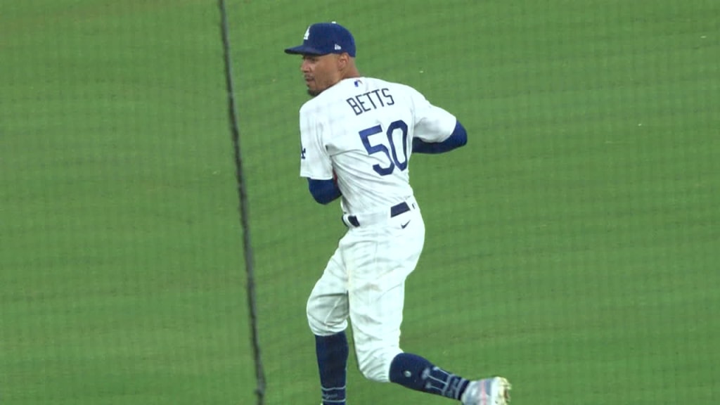 Mookie Betts' spinning throw