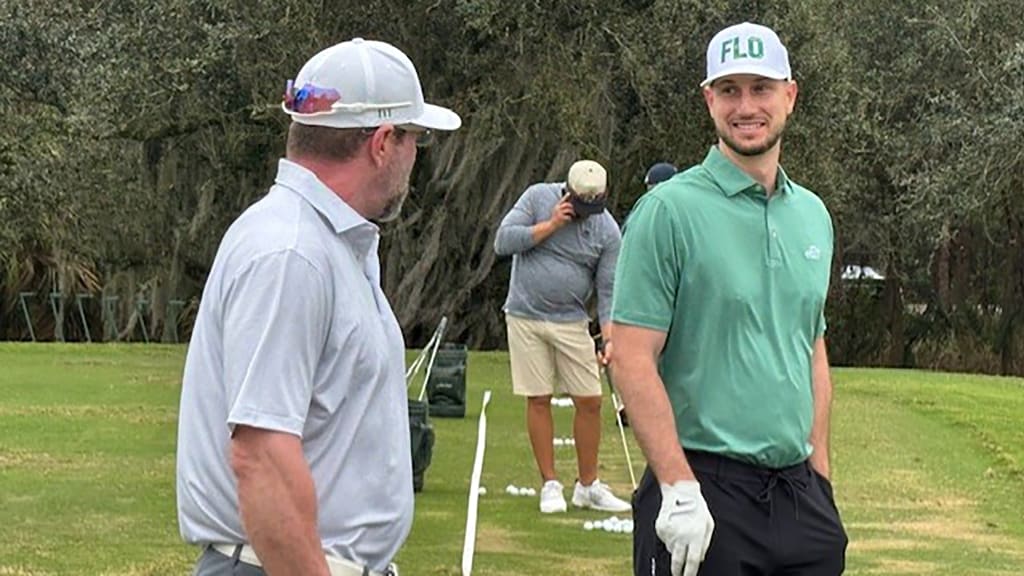 Former Astros star and recent Dodgers signee Kyle Tucker was on hand to help his former club. (Brian McTaggart)