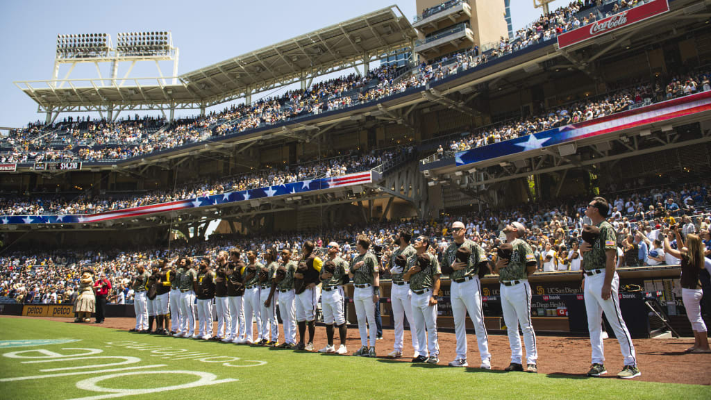 Padres salute military families