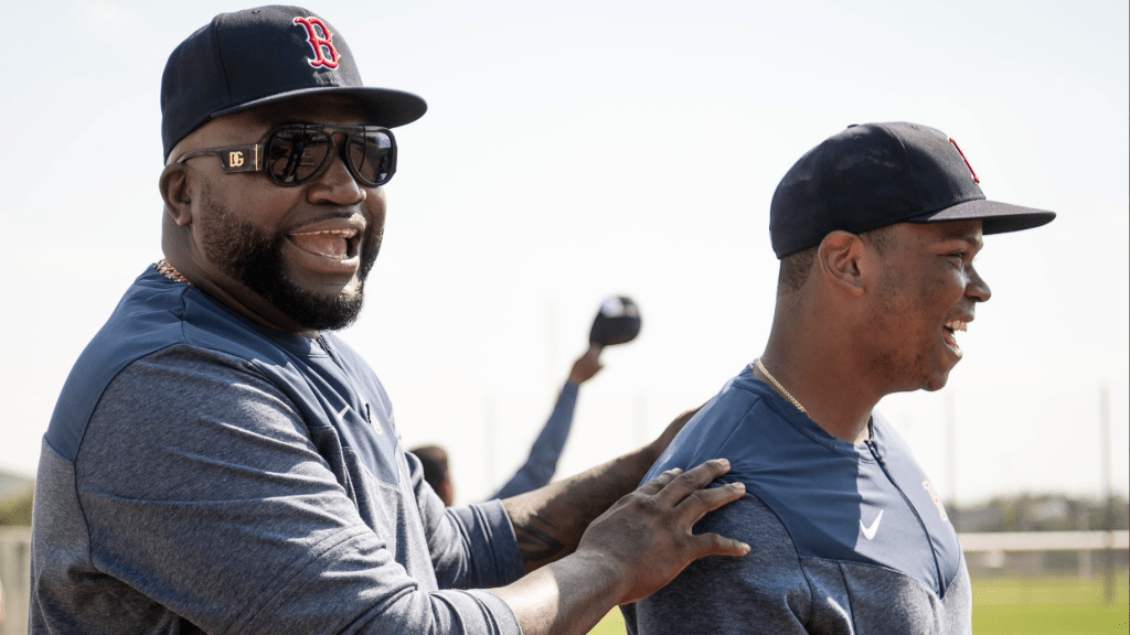 David Ortiz visits Red Sox 2023 Spring Training camp