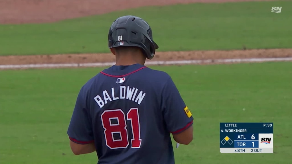 Drake Baldwin hits a three-run double in the 8th