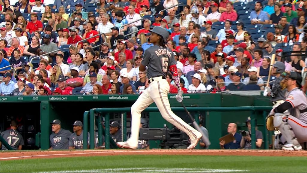 CJ Abrams, Lane Thomas homer, rookie Jake Irvin strikes out 9 as Nationals  defeat Giants 5-3