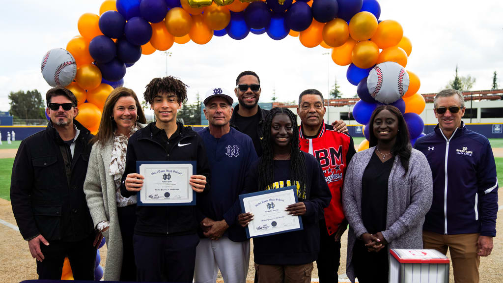 A Knights alumni game pitted current players against Notre Dame alums including former big leaguers Brendan Ryan, Chris Dickerson and more.